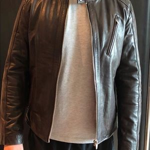 Zara - Men's Leather Biker Jacket - L - Like New